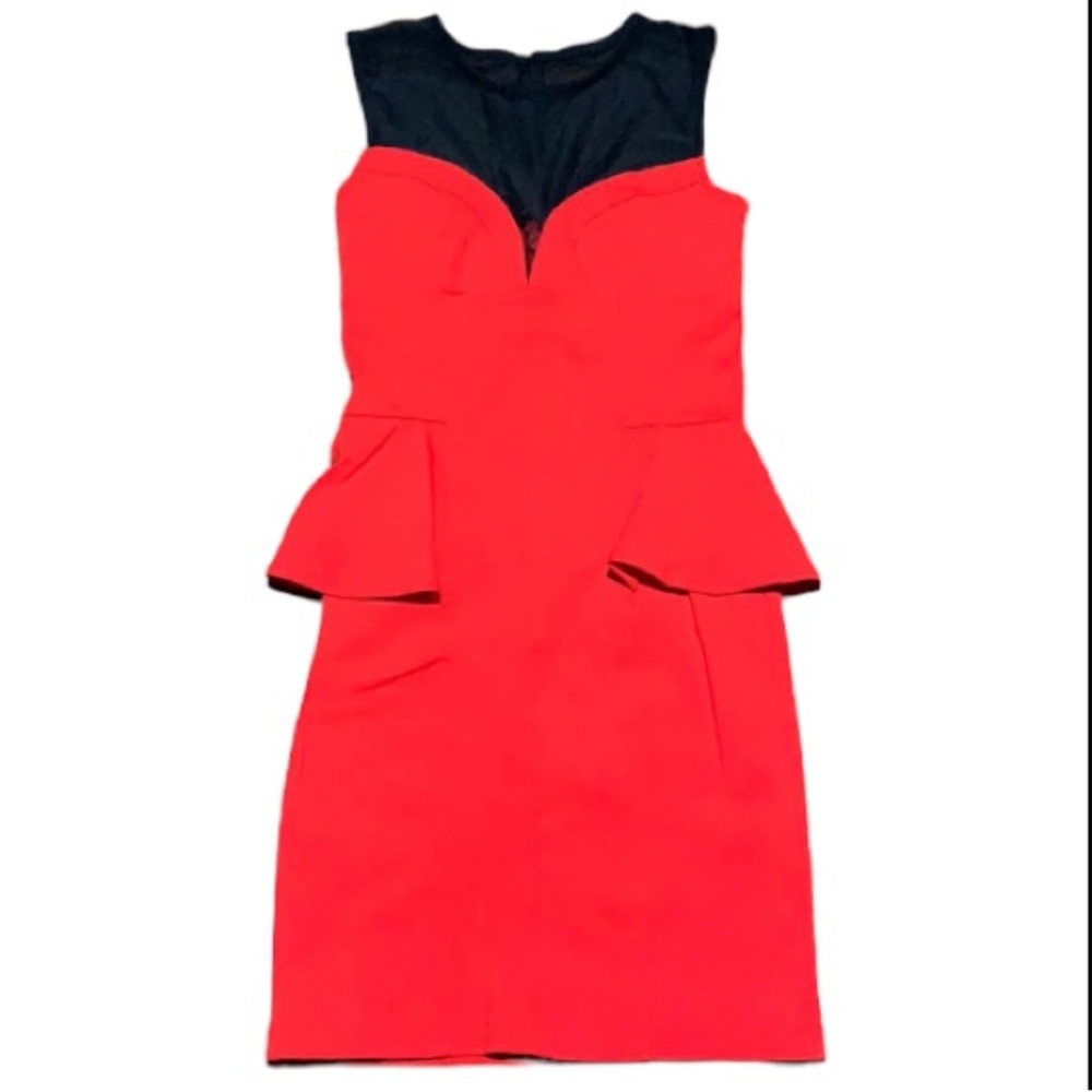 BEBE Peplum Bodycon Dress